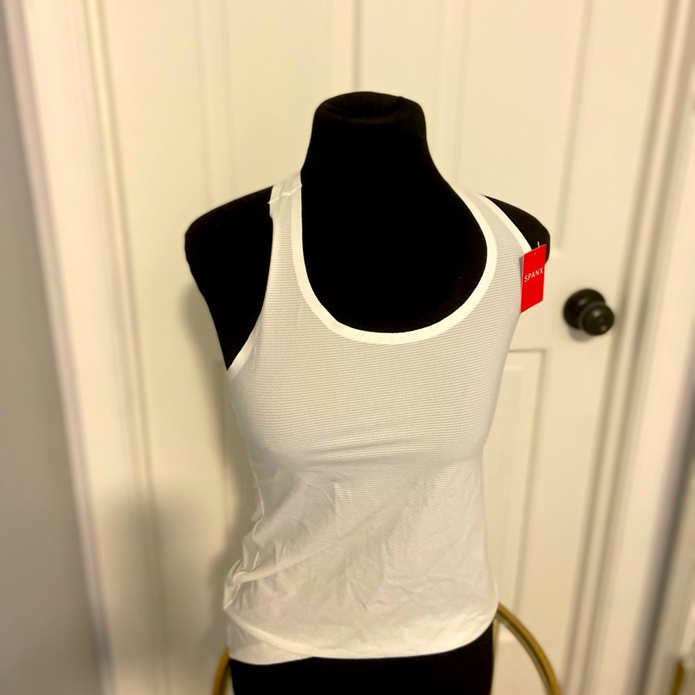 Spanx white tank top nwt